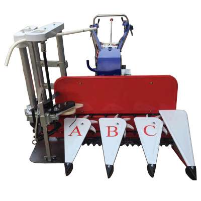 Mini handle Harvester Machine / Easy Operate Combine Reaper Binder Machine For Sale